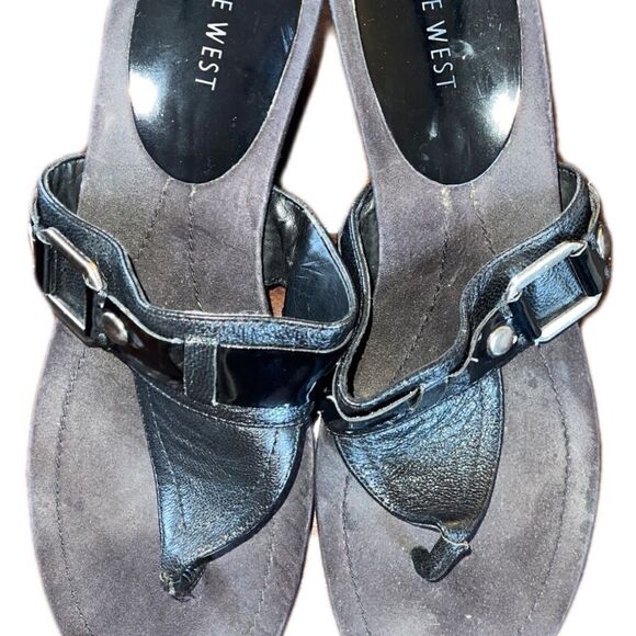 Nine West Black Size 8 1/2 Sandals - Picture 5 of 7